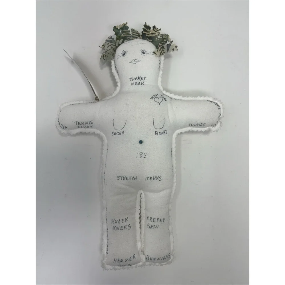 Over the Hill Woman Symptoms Lady Voo Doo Doll Pain Indicator GAG GIFT Handmade